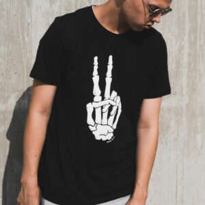 black t-shirt